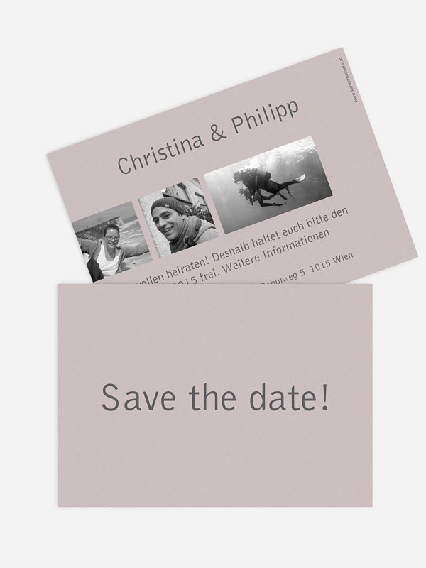 Save-the-Date Karte Farbreich