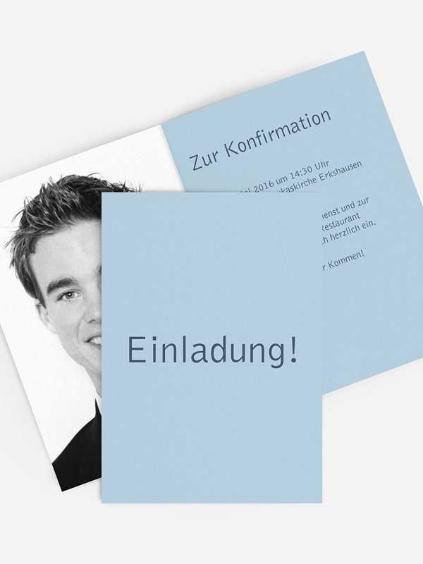 Konfirmationseinladung Farbreich