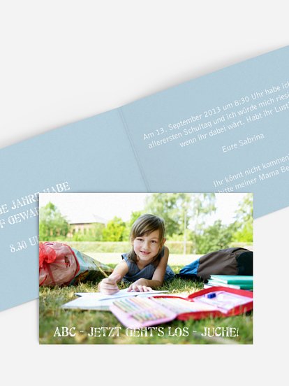 Einladung Einschulung Farbreich