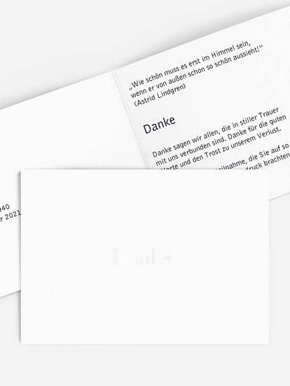 Trauerdanksagung Farbreich