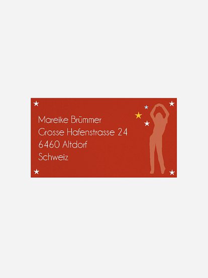 Empfängeraufkleber Party Tanzend