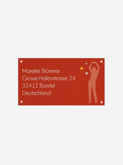 Empfängeraufkleber Party Tanzend