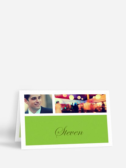 Tischkarte Geburtstag Fotowand