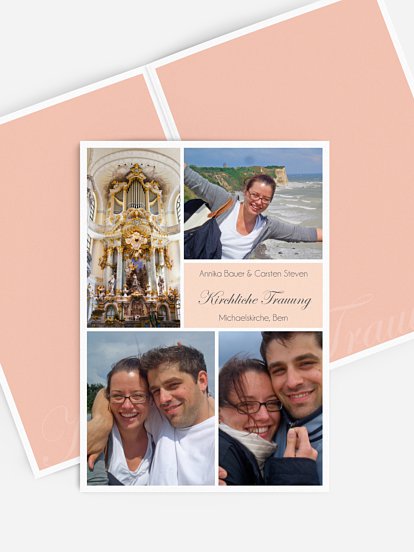Kirchenheft Hochzeit Fotowand