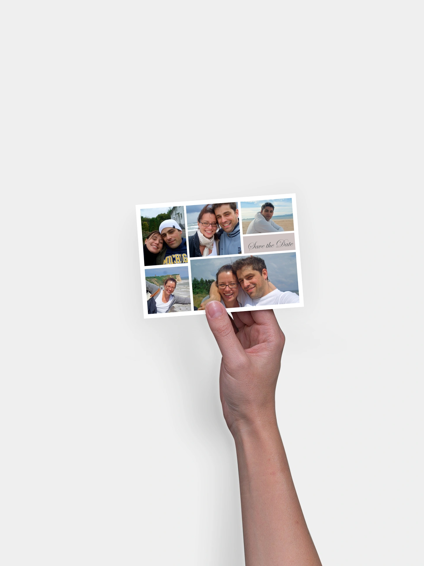 Save-the-Date Karte Fotowand