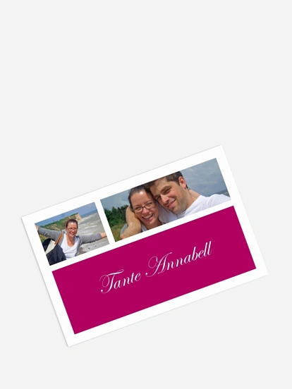 Tischkarte Hochzeit Fotowand