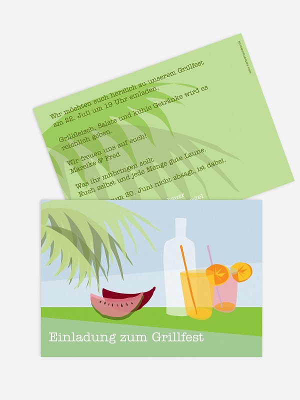 Partyeinladung Beachparty