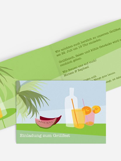 Partyeinladung Beachparty