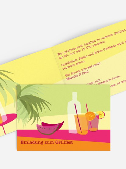 Partyeinladung Beachparty