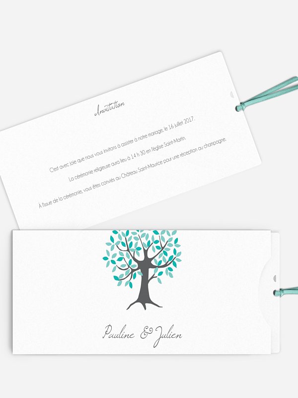 Faire-part mariage L'arbre aux oiseaux