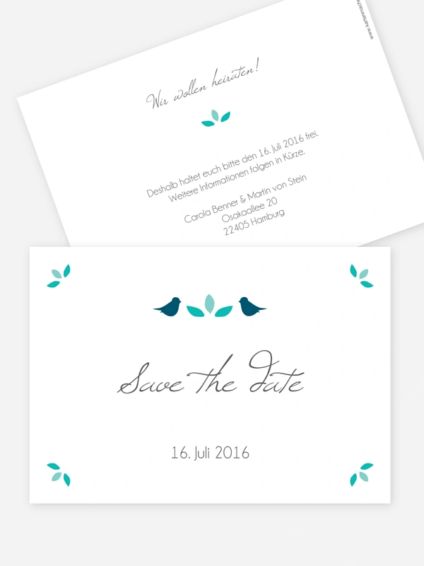 Save-the-Date Karte Baum