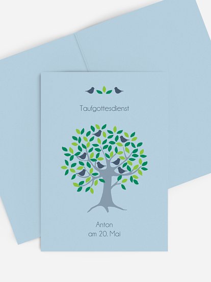 Kirchenheft Taufe Baum