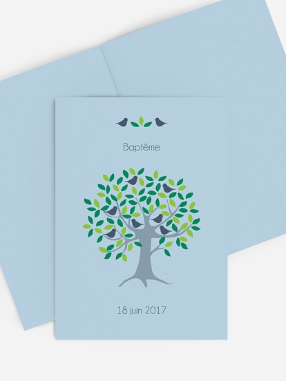 Livret de messe baptême L'arbre aux oiseaux