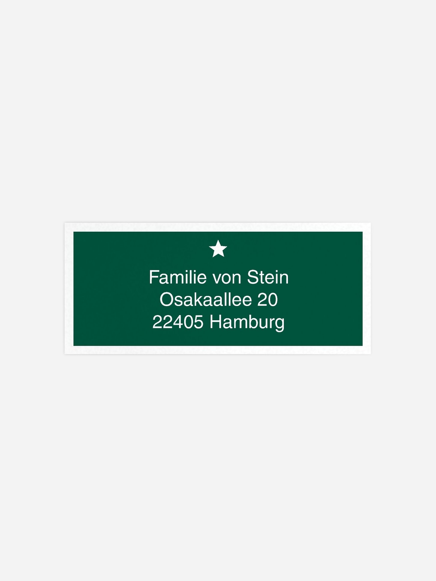 Absenderaufkleber Weihnachten Vierecke