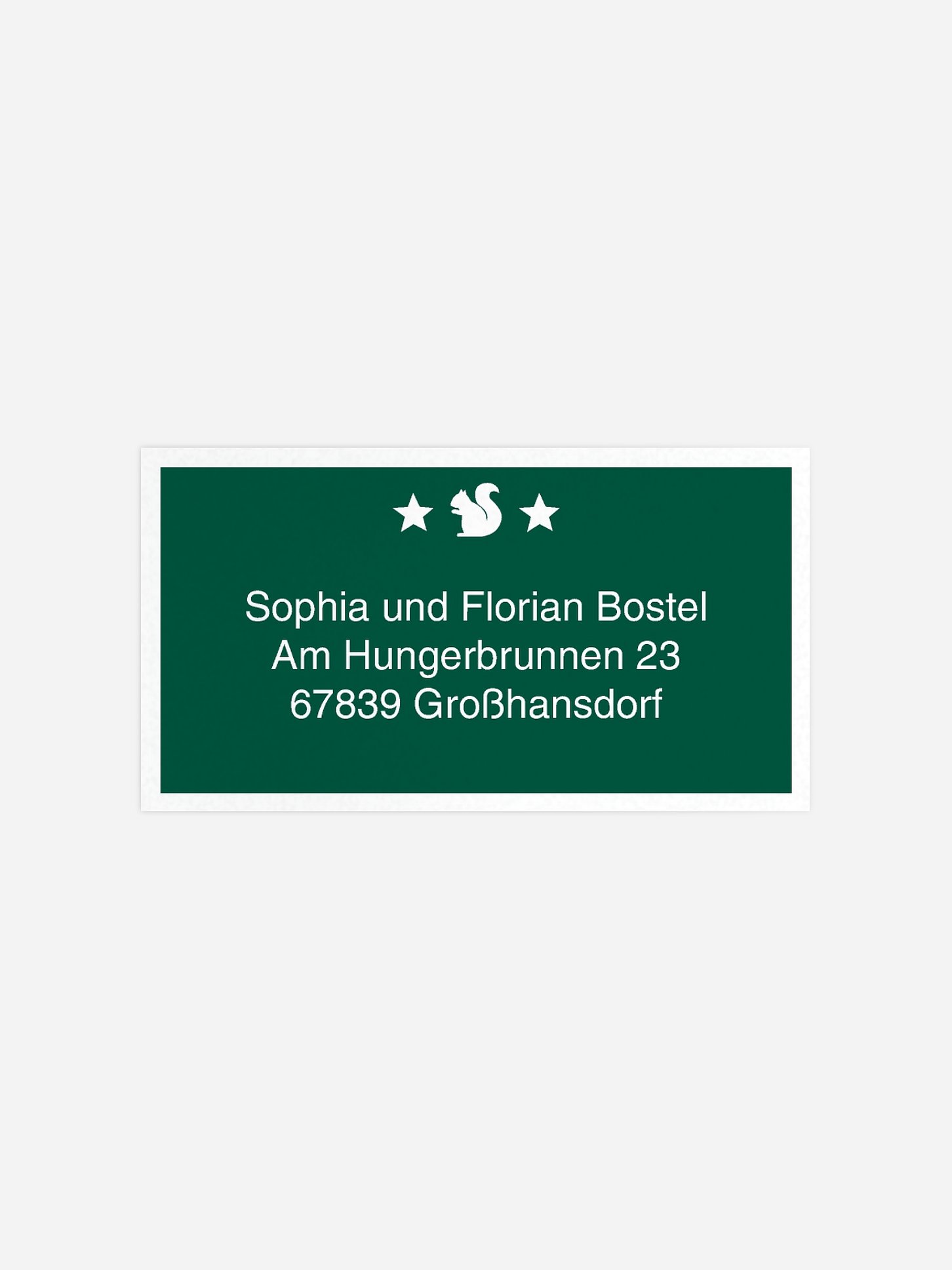 Empfängeraufkleber Weihnachten Vierecke