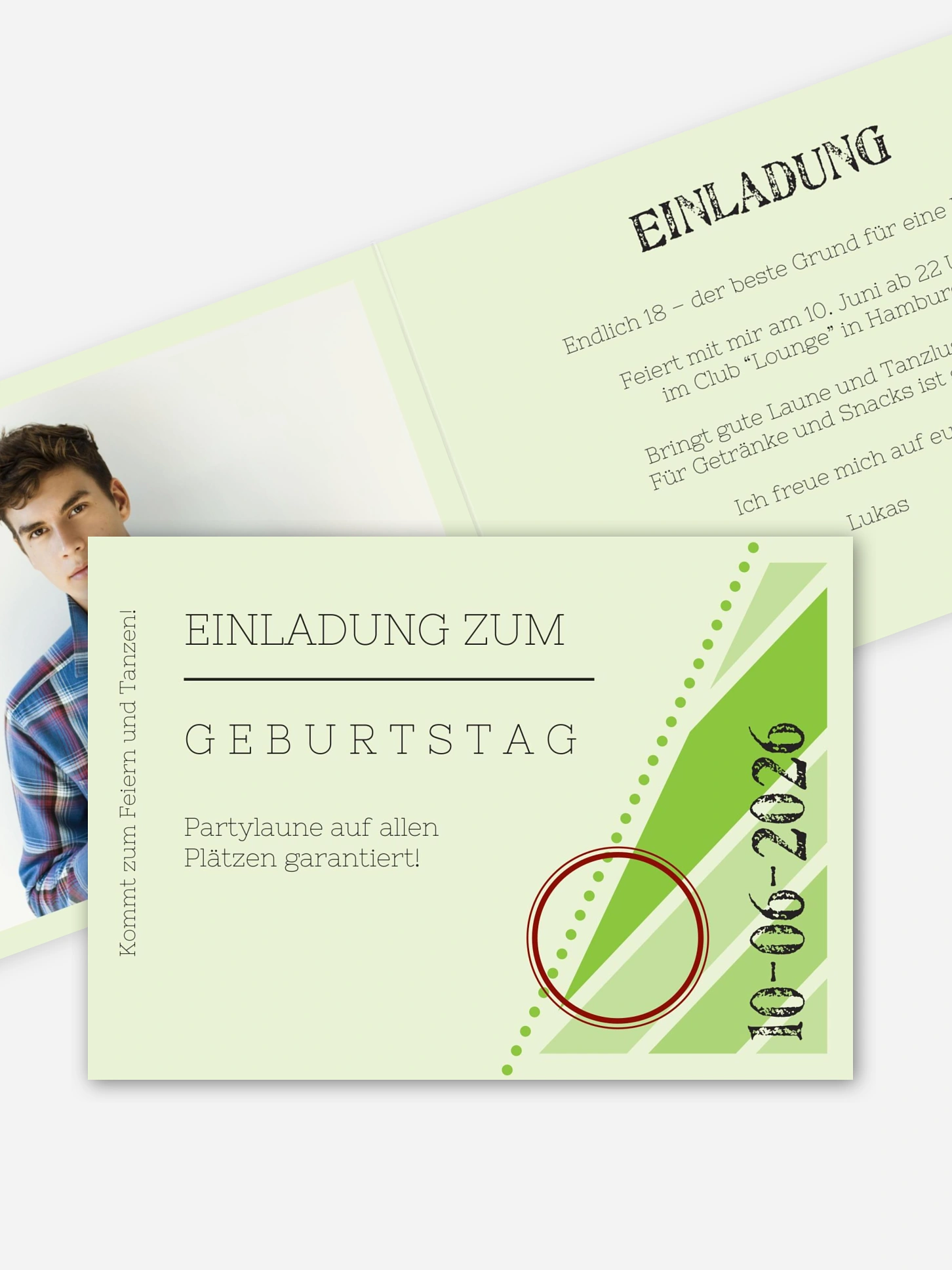 Einladung 18. Geburtstag Eintrittskarte