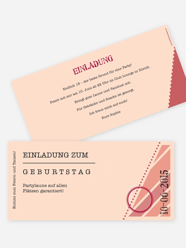 Eintrittskarte