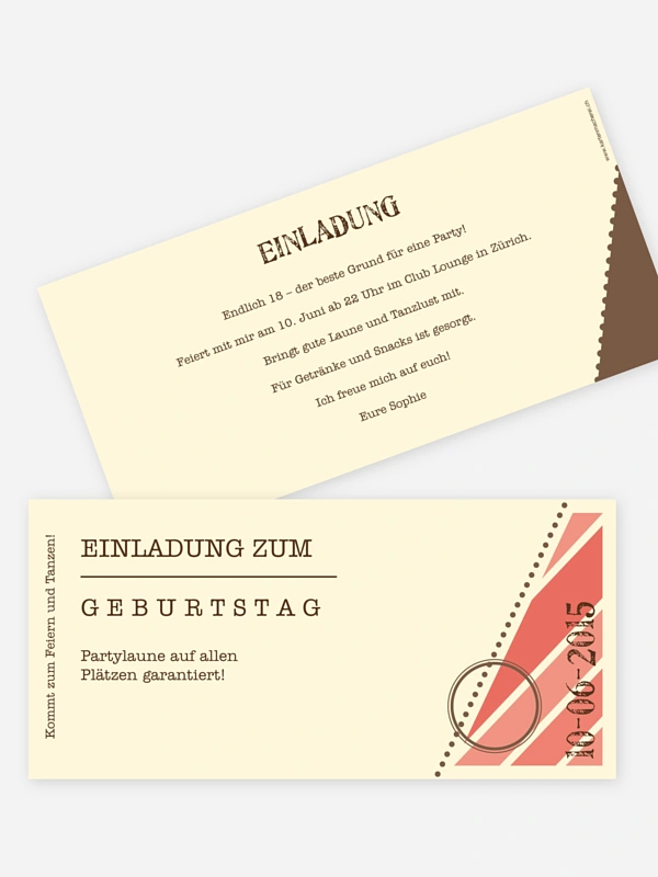 Eintrittskarte