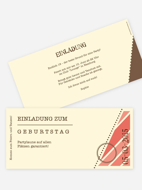 Eintrittskarte