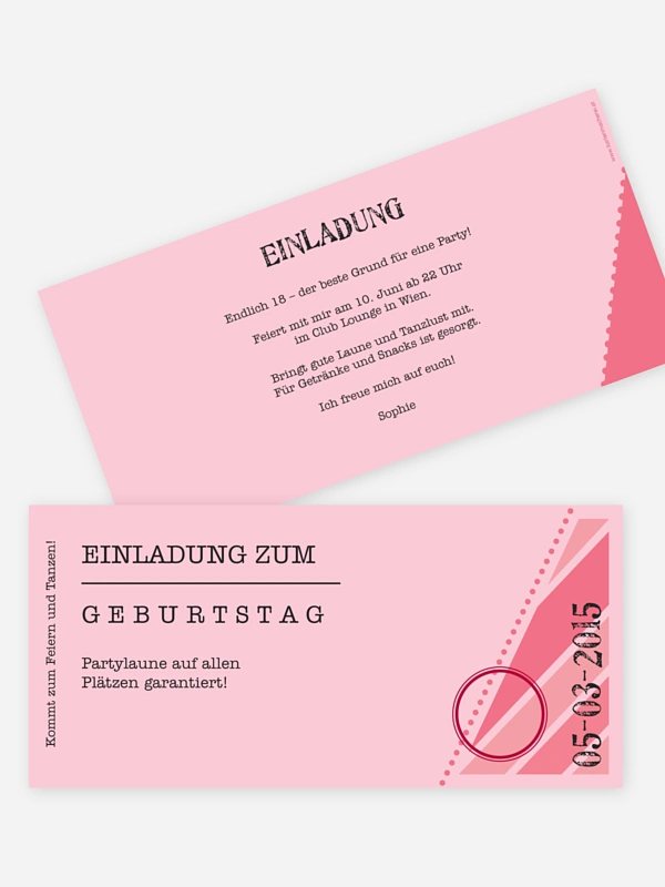 Eintrittskarte
