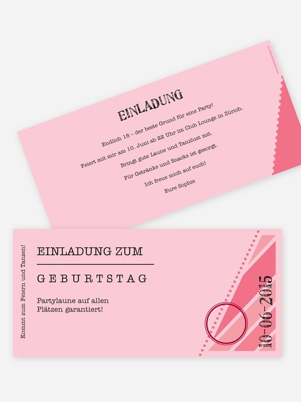 Eintrittskarte