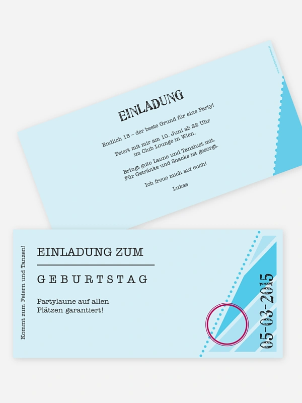 Eintrittskarte
