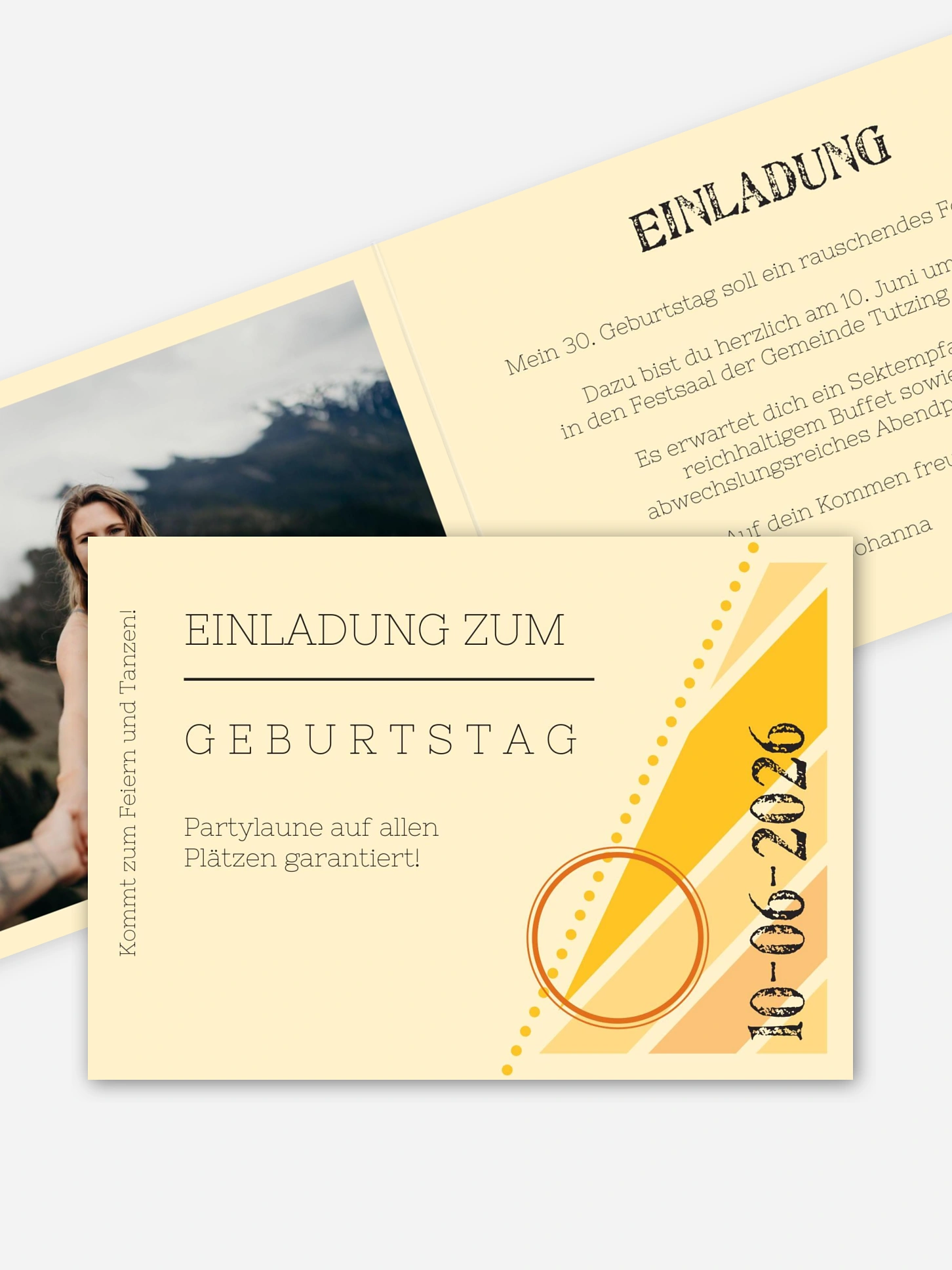 Einladung 30. Geburtstag Eintrittskarte