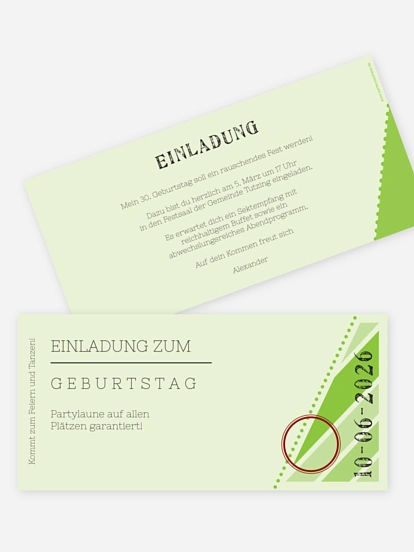 Eintrittskarte Eintrittskarte