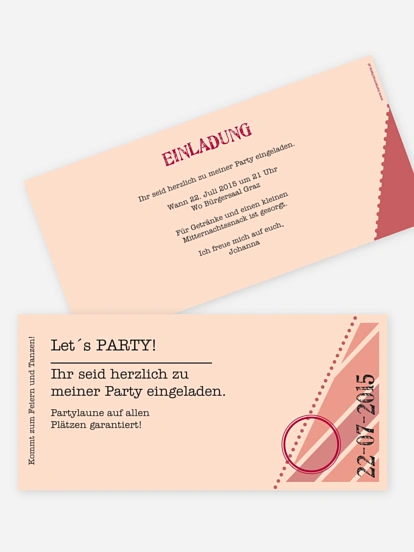 Eintrittskarte Eintrittskarte