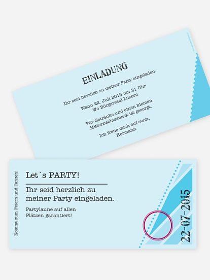 Eintrittskarte Eintrittskarte