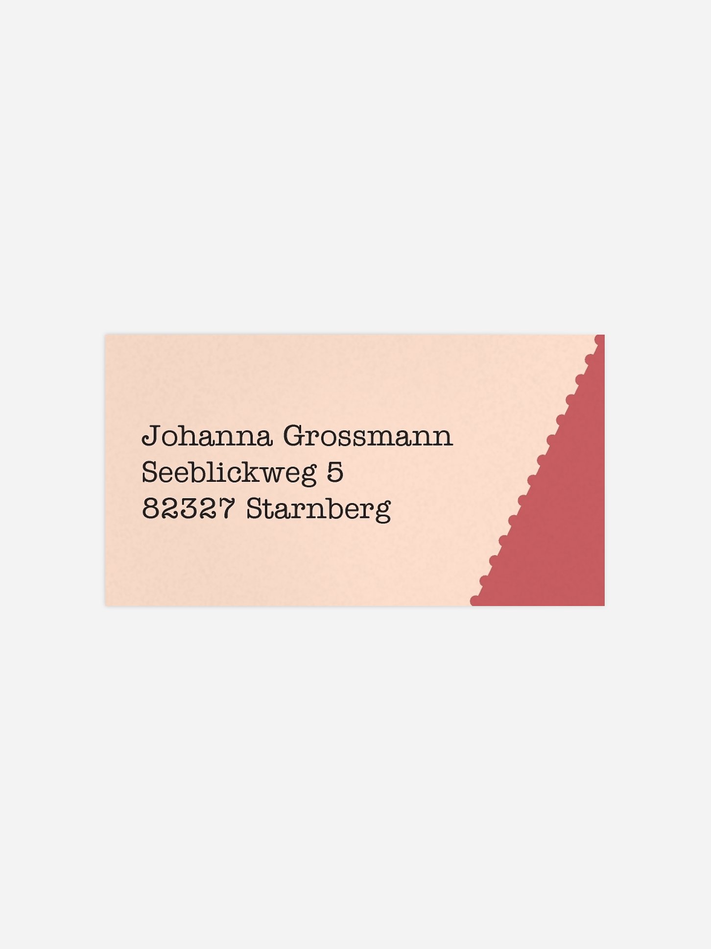 Empfängeraufkleber Party Eintrittskarte