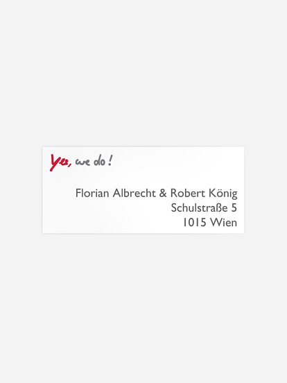 Absenderaufkleber Hochzeit Retro Print