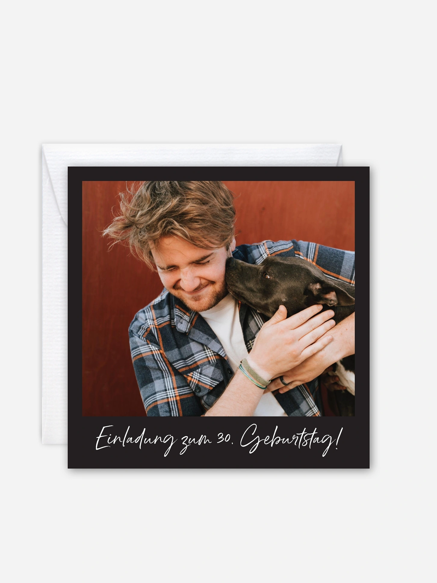 Einladung 30. Geburtstag Analogbild