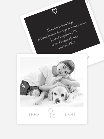 invitation anniversaire enfant Cadre photo