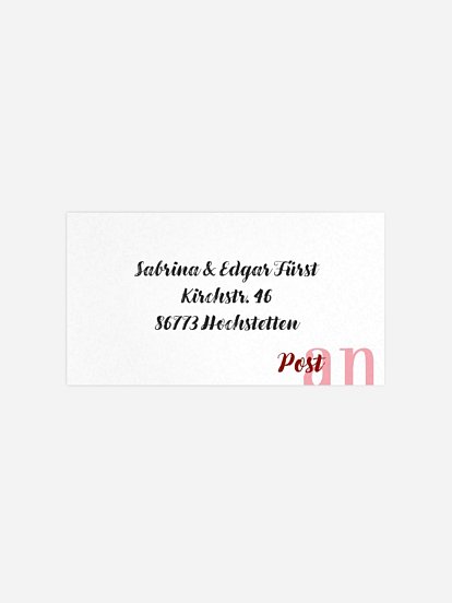 Empfängeraufkleber Geburtstag Visuell