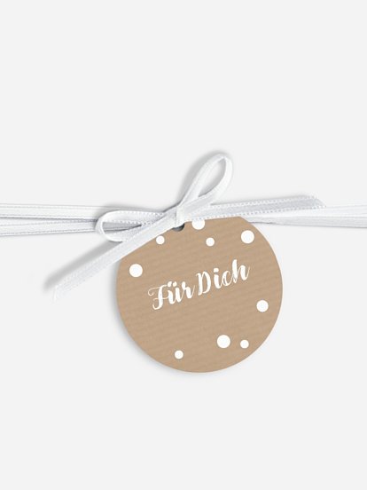 Geschenkeanhänger Schneegestöber