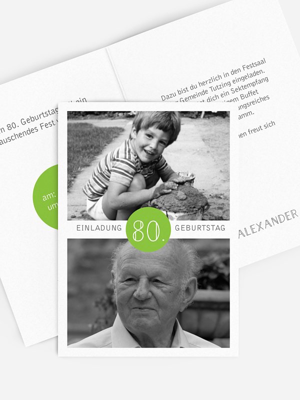 Einladung 80. Geburtstag Lang ist's her