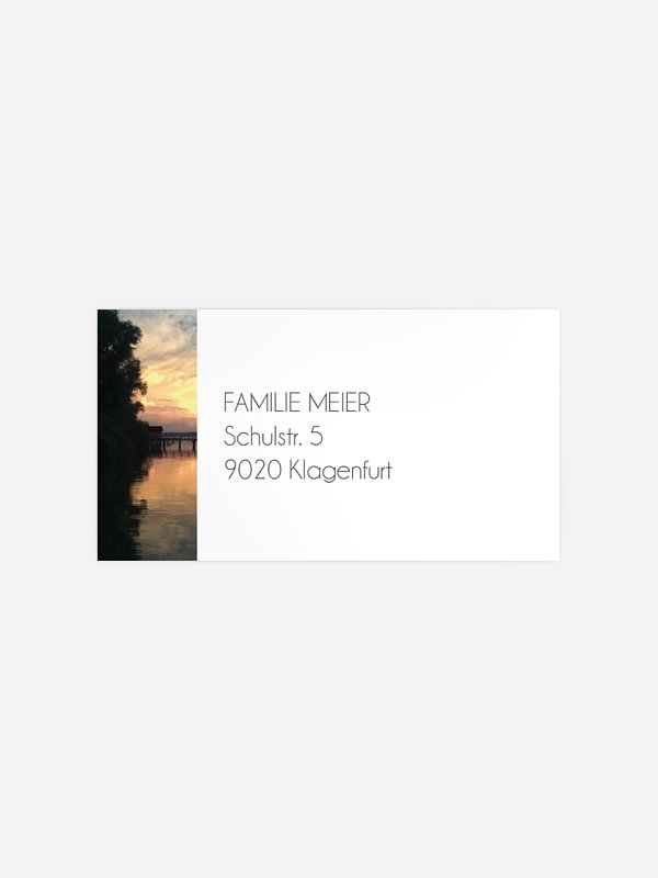 Empfängeraufkleber Trauer Abendstunde