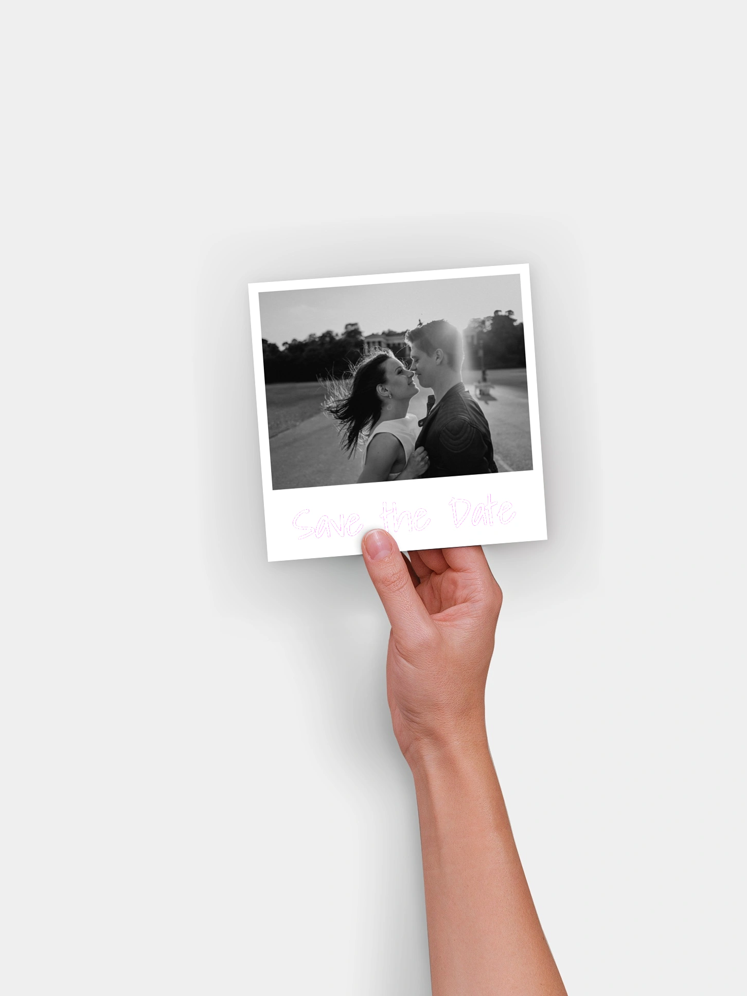 Save the date Polaroid