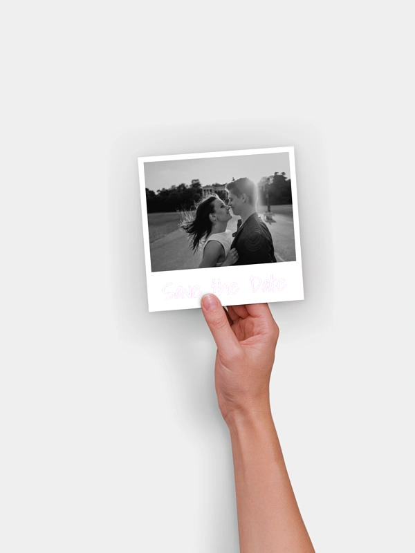 Save the date Polaroid