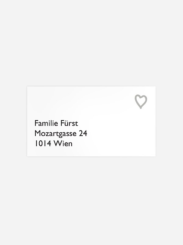 Empfängeraufkleber Geburt Polaroidfoto