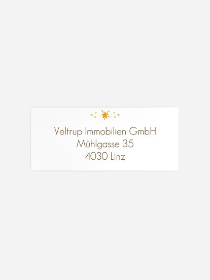 Absenderaufkleber geschäftl. Weihnachten Vogelweihnacht