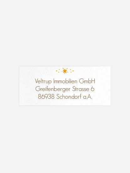 Absenderaufkleber geschäftl. Weihnachten Vogelweihnacht