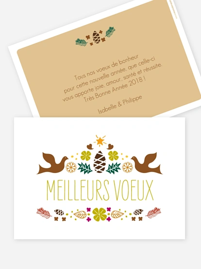 Carte de voeux Mélodie de Noël