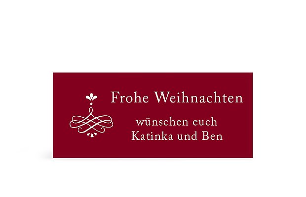 Geschenkaufkleber Weihnachten Frohes Fest