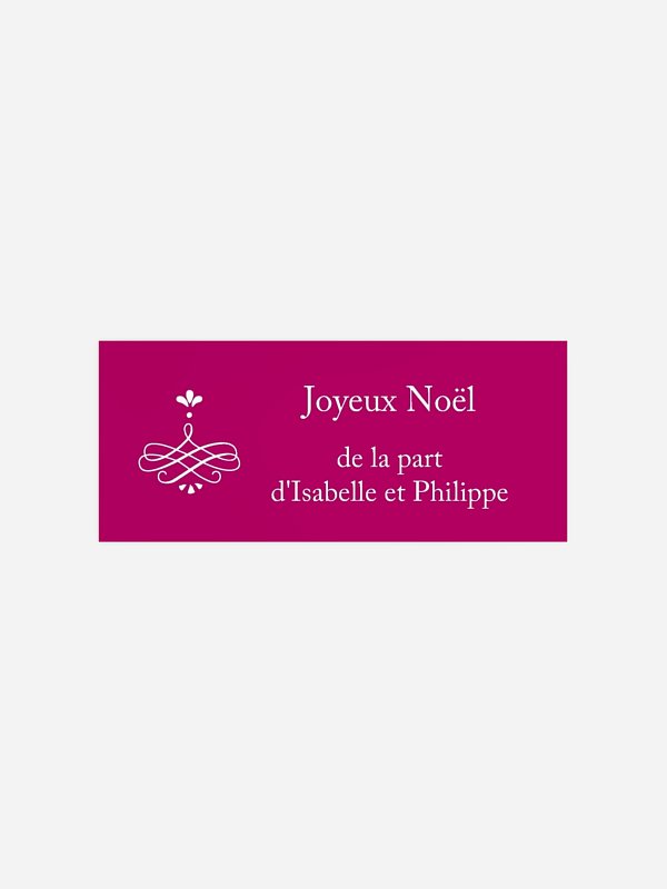 Étiquette cadeau Noël Heureuses fêtes