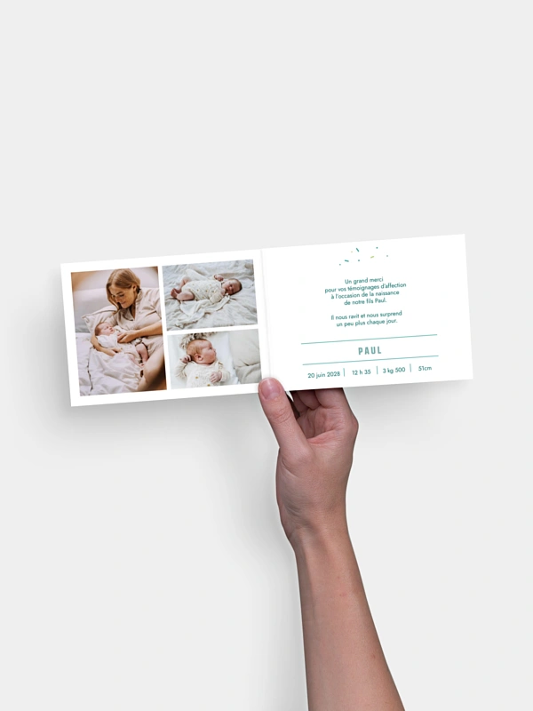 Faire-part naissance Tandem