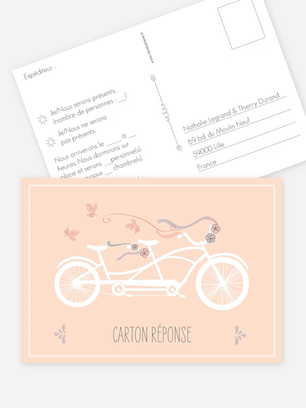 Carton réponse Tandem