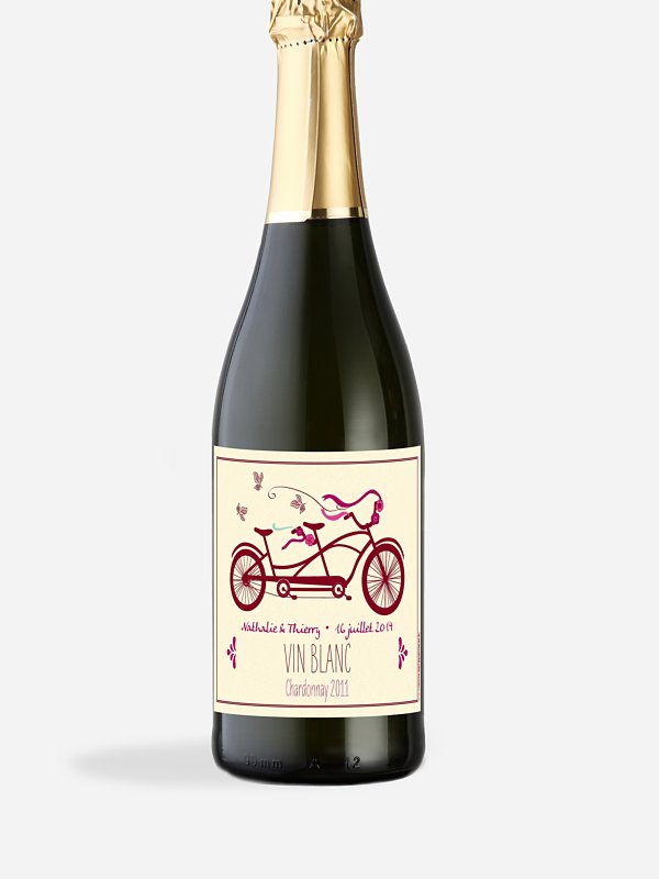 Étiquette bouteille Tandem