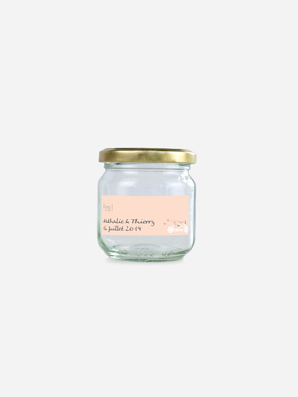 Étiquette cadeau mariage Tandem